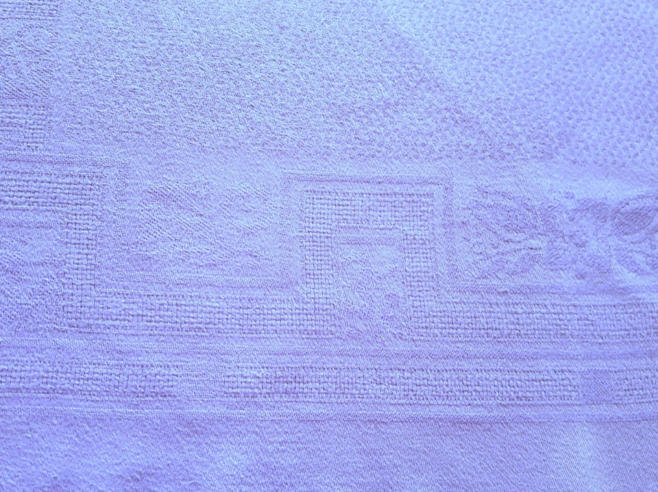 NAPPE vintage en damassé - 160 cm x 142 cm - Photo 4/4