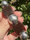 Art Deco Chrome Bakelite Vintage Brooch Pin Jewelry Tested