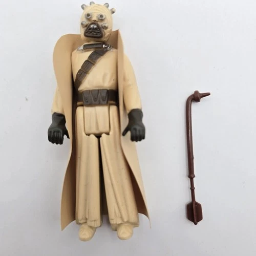 Vintage Star Wars Tusken Raider Figure 1977 Complete Original No Tears In Cape