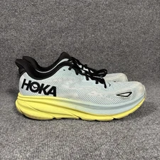 Hoka One One Clifton 9 Shoes Mens 12 D Blue Running Sneakers Athletic Comfort