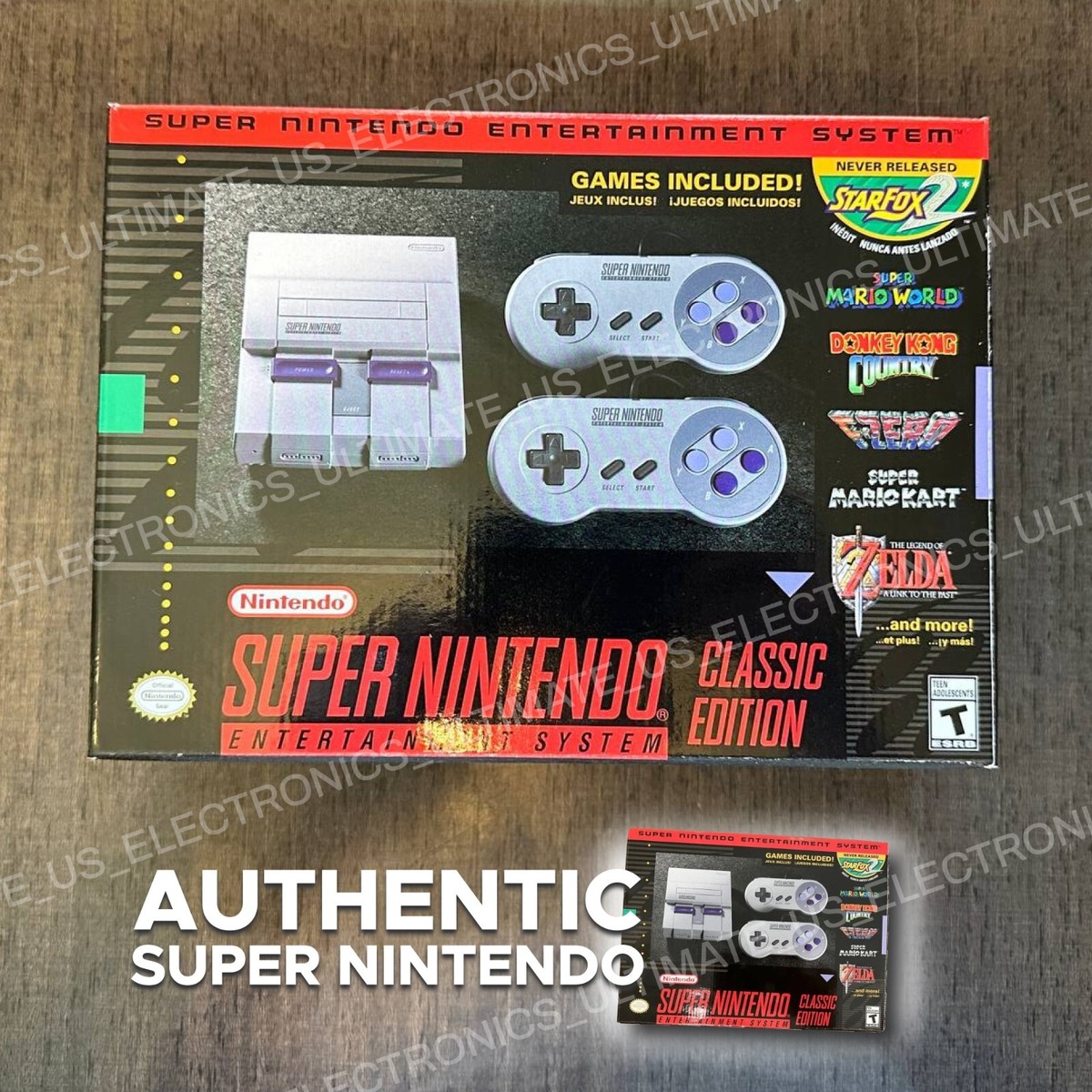 Authentic SNES Super Nintendo Classic Mini Super Entertainment