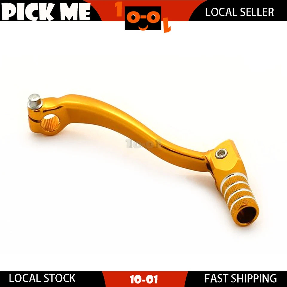 Palanca de cambios forjada dorada para motocicleta Suzuki RMZ450 2005 2006 2007 2008 Foto 3 de 3