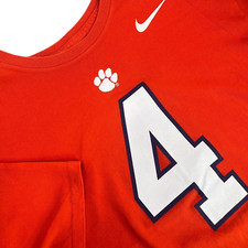 NIKE Dri-Fit Adult Size XL CLEMSON TIGERS Deshaun Watson #4 Short-Sleeve T-Shirt