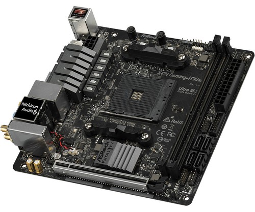 ASRock X470 Gaming-ITX/ac Motherboard AMD X470 socketAM4 DDR4 M.2 Mini-ITX Ryzen - Bild 2 von 4