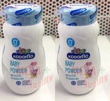 2 x KODOMO BABY POWDER EXTRA MILD 0 NATURAL EXTRACT FOR SENSITIVE SKIN 50G