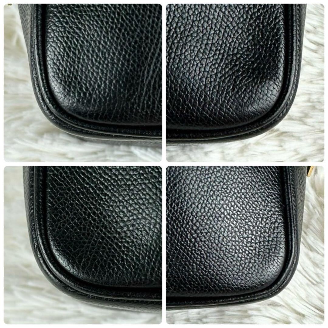 Borsa pochette Yves Saint Laurent vintage in pelle nera usata