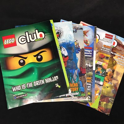 Lot of 6 LEGO Club 2012 Magazines Inserts Posters Star Wars Hobbit Lord of Rings