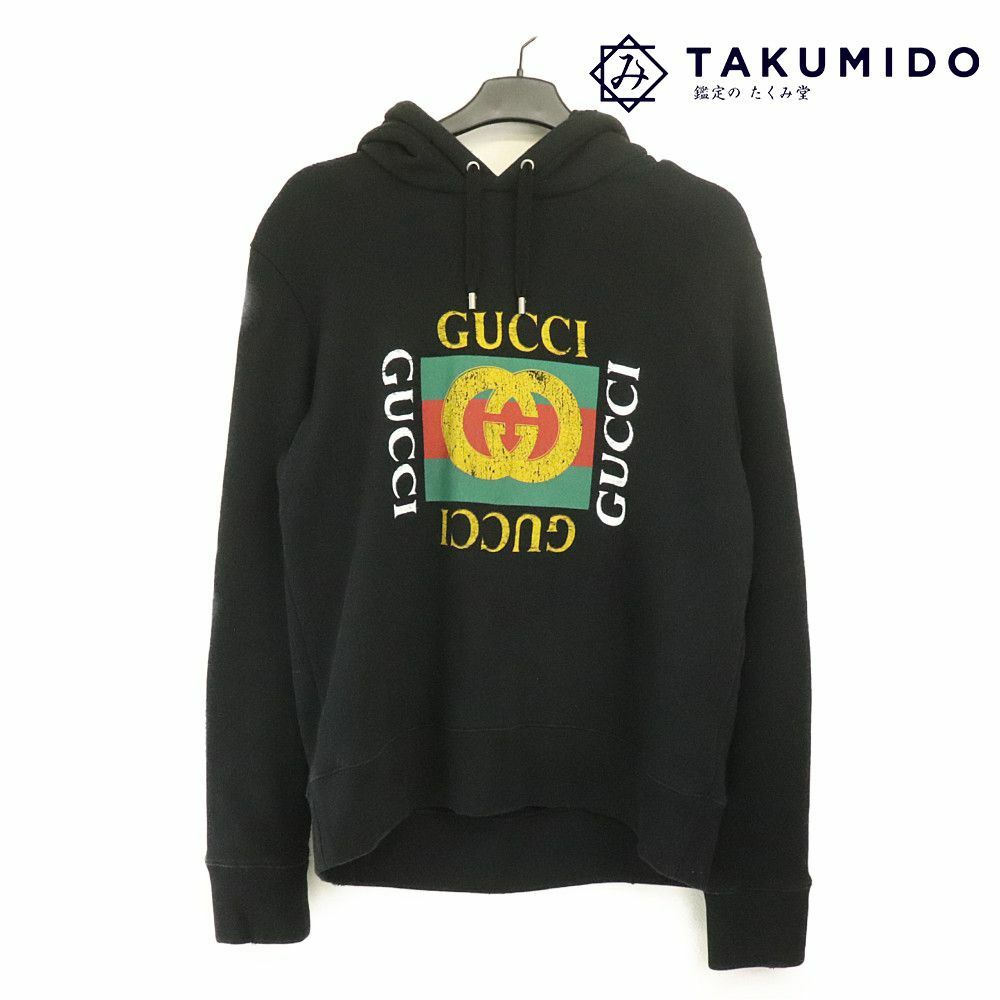 GUCCI◇GUCCI/グッチ/スウェット/S/コットン/ブラック/454569