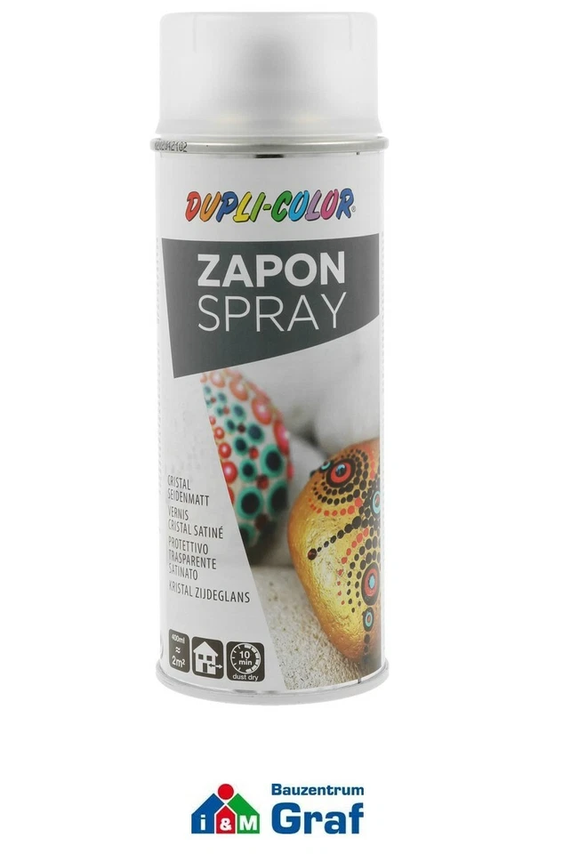 DUPLI-COLOR Zapon-Spray Cristal Klarlack 400 ml, glänzend oder seidenmatt