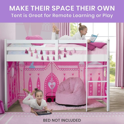 Disney Princess Loft Bed Tent Play Space 75 x 36.5 x 37 Inch Machine Washable - Picture 3 of 11