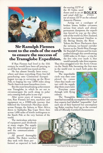 ROLEX EXPLORER Watch - Sir Ranulph 