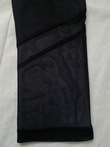 90 DEGREE High Waist Black Mesh Capri Pants Leggings Yoga Women's S & XS $78 - Picture 2 of 8