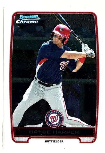 2012 Bowman Chrome Prospects #BCP10 Bryce Harper Prospect RC - Nationals
