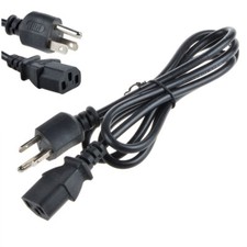 5ft 3-Prong AC Power Cord Cable Lead For Samsung Plasma LED TV Monitor Printer