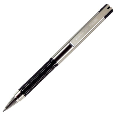 Zebra F-301 Compact Pens & Refills, 0.7mm Fine, Black ink 2 Pens