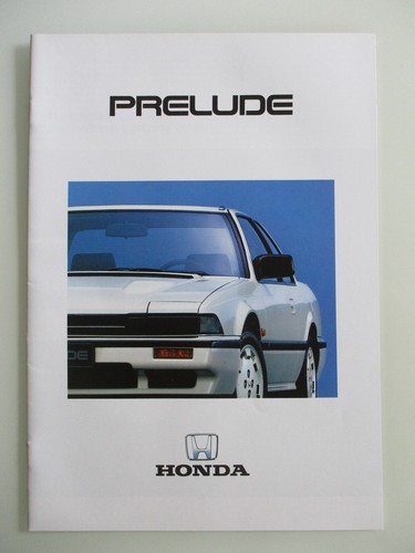 Honda Prelude EX 2.0i-16 EX 1.8 Katalysator Prospekt brochure ca. 1988