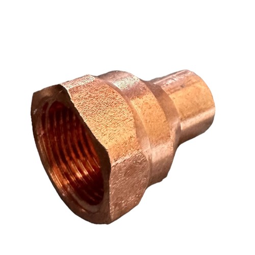5/8" x 3/4" Copper Reducing Female Adapter C x F (SWEAT C x FNPT) PIPE
