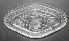 Glasschale Crystalex 26 x 17 cm / 5,5 cm hoch Bohemia Crystal Blumen