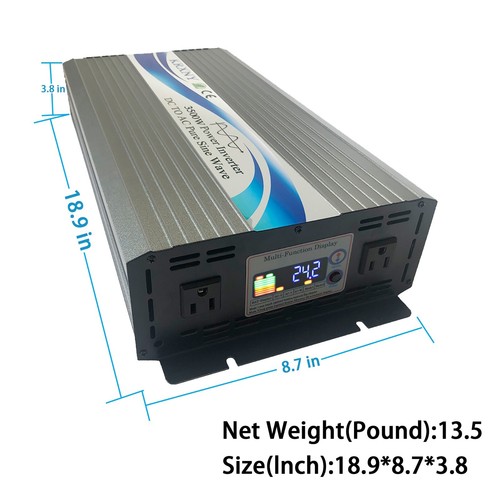 3000W 3500W Power Inverter 12V DC to 120V AC Pure Sine Wave Converter from US - Picture 15 of 15