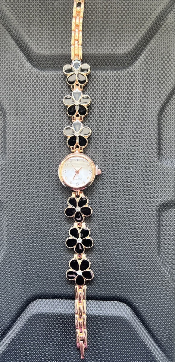 時計 Sakura Fiore Cherry Blossom Watch | Sakura Petal Hand Rose Gold Bracelet