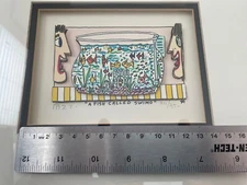 James Rizzi 3d Art Print "A Fish Called Swimo" 1989 Signed & Num 312/350 NYC Pop