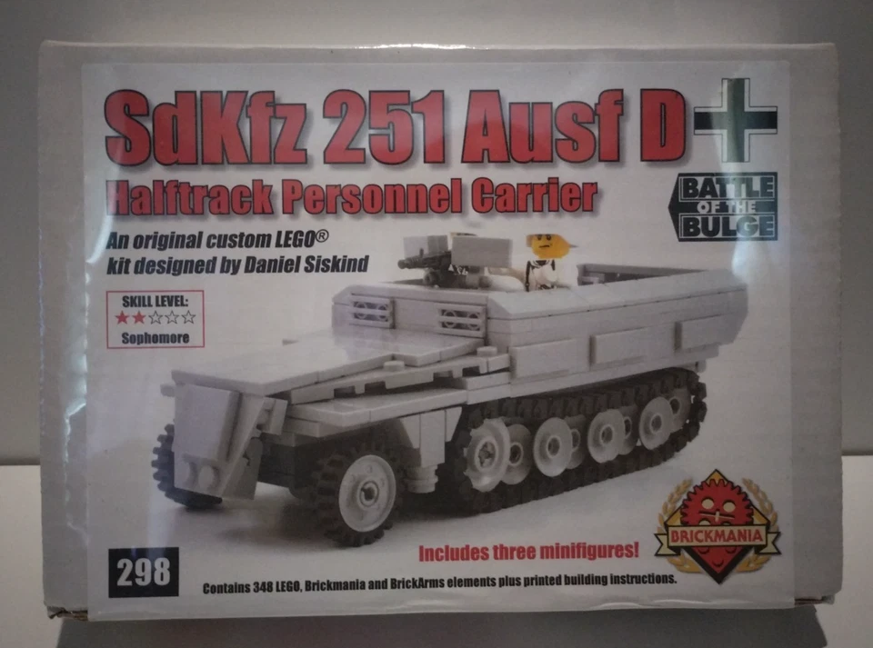 Brickmania SdKfz 251 Ausf D Halftrack Personnel Carrier BKM298 - Sealed - Rare - Image 2 of 4