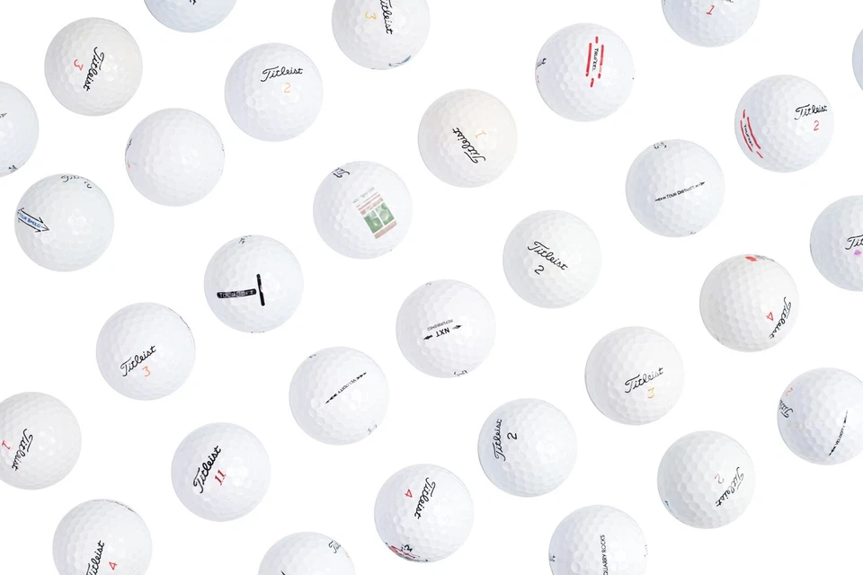 Modelos Titleist Mix - Pelotas de golf Titleist usadas a granel - Pelota de golf 4A reciclada AAAA Foto 3 de 4