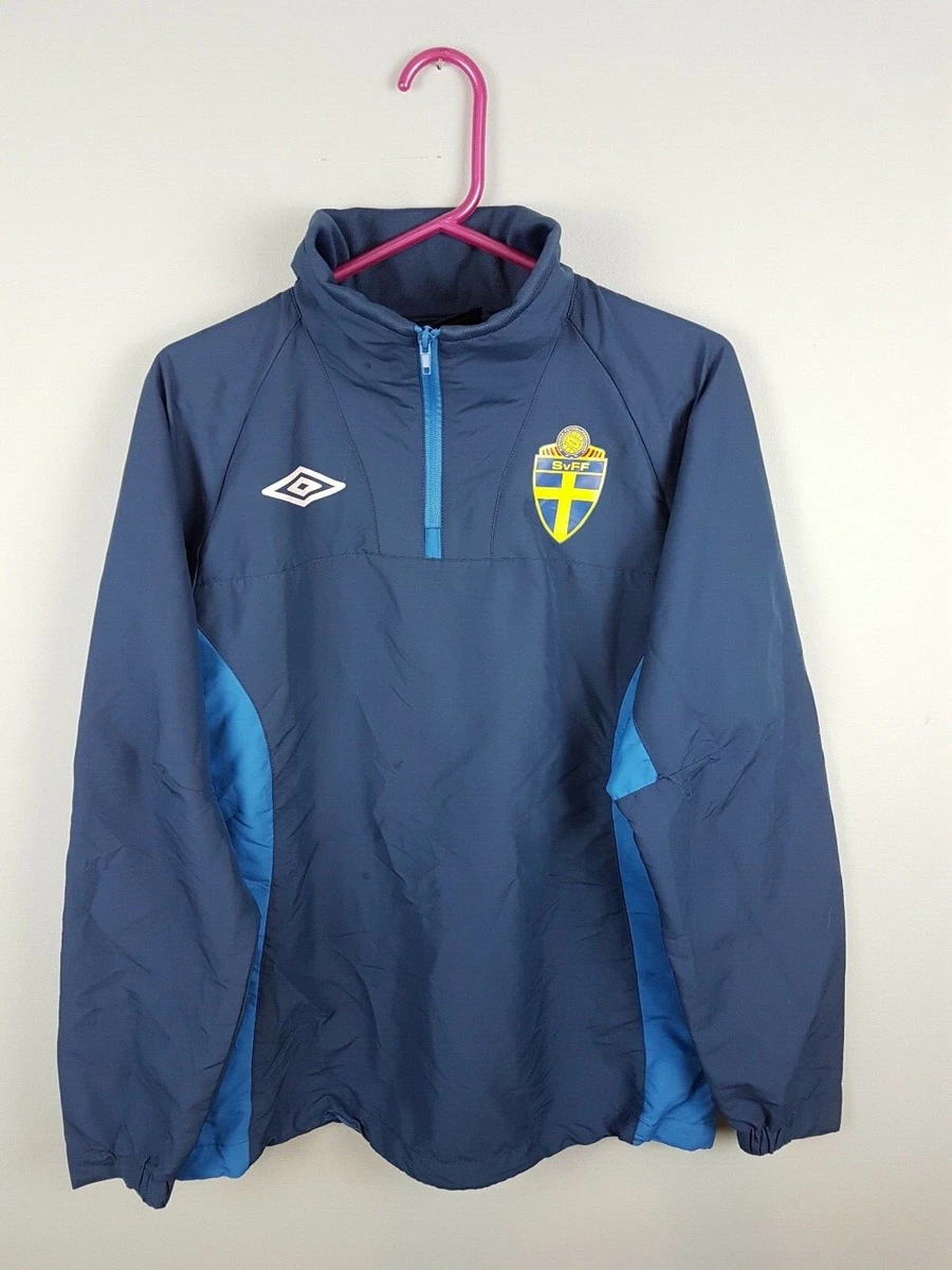 VTG 90S MENS BLUE UMBRO ATHLETIC SPORTS ZIP UP FOOTBALL TRACKSUIT