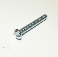 #10-24 x 1 1/2" Round Head One-Way Security Machine Screws -Zinc- Lot of 50 Pcs.