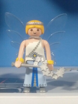 Figurine Playmobil Féerique - Petite Fée Blanche Et Verte - Modèle 4198 (Occasion)