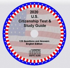2020 US Citizenship Test 128 Questions/Answers Updated! Audio CD English
