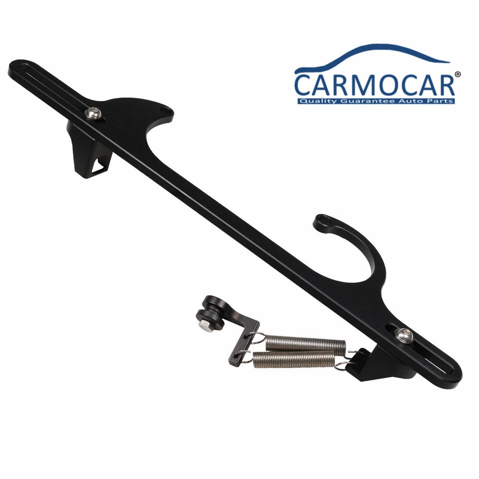 Soporte de carburador de cable de acelerador negro para carburador 350 4150 4160 serie Billet  Foto 2 de 4