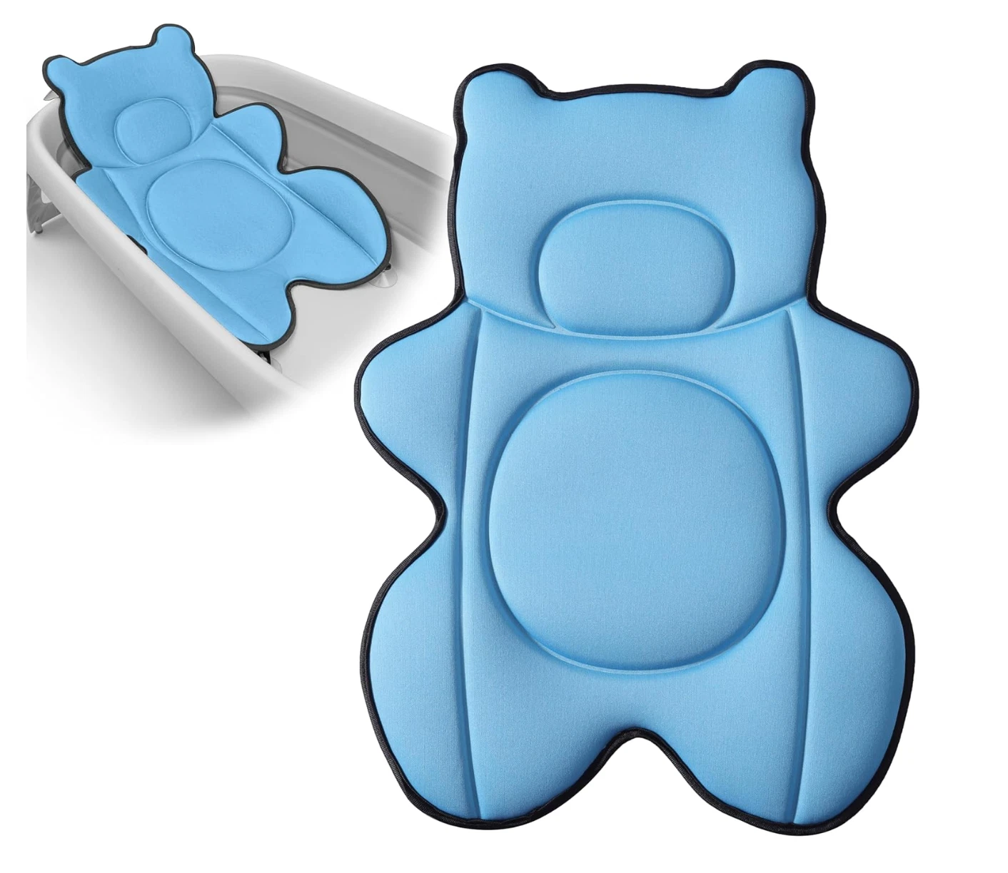 Infant Baby Bath Cushion, Fits Inside Most Baby Bathtubs Newborn Bath Mat (Blue)
Opens in a new wind