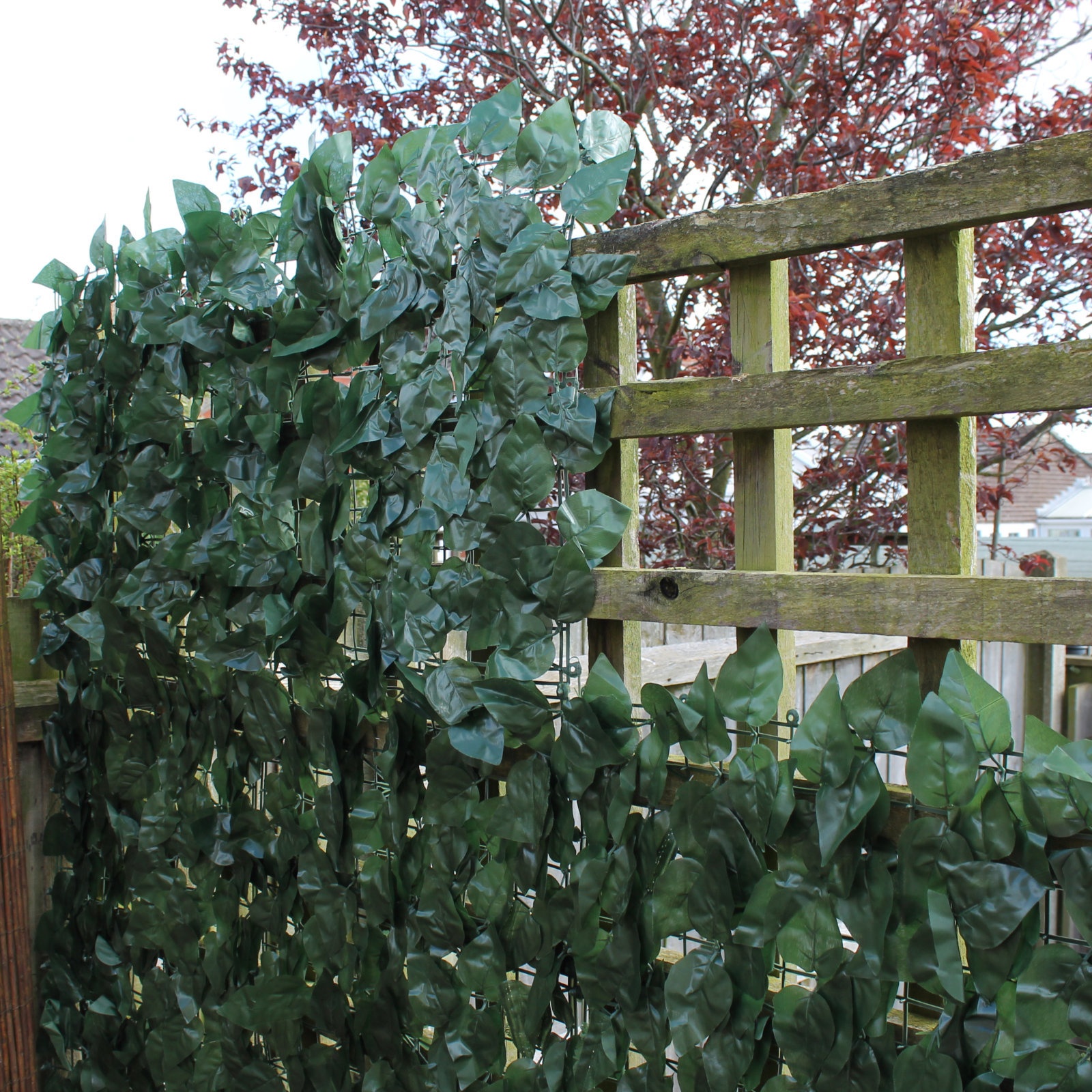 Artificial Hedge Ivy Leaf Garden Fence Roll Green Wall Balcony Privacy