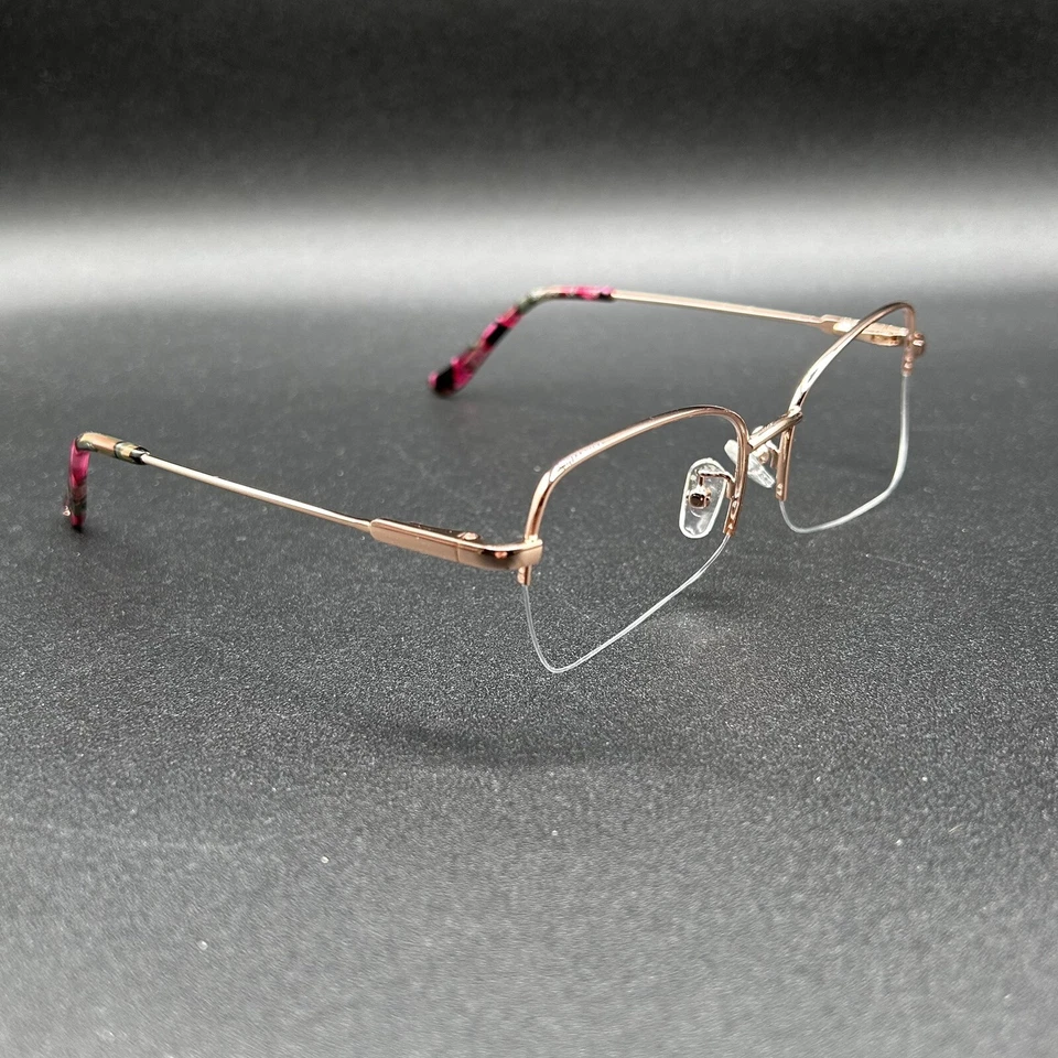 Оправа для очков Jill Stuart JS418-2 Half-Rim Gold Flex 51-17-135 б/у в отличном состоянии - Изображение 3 из 4