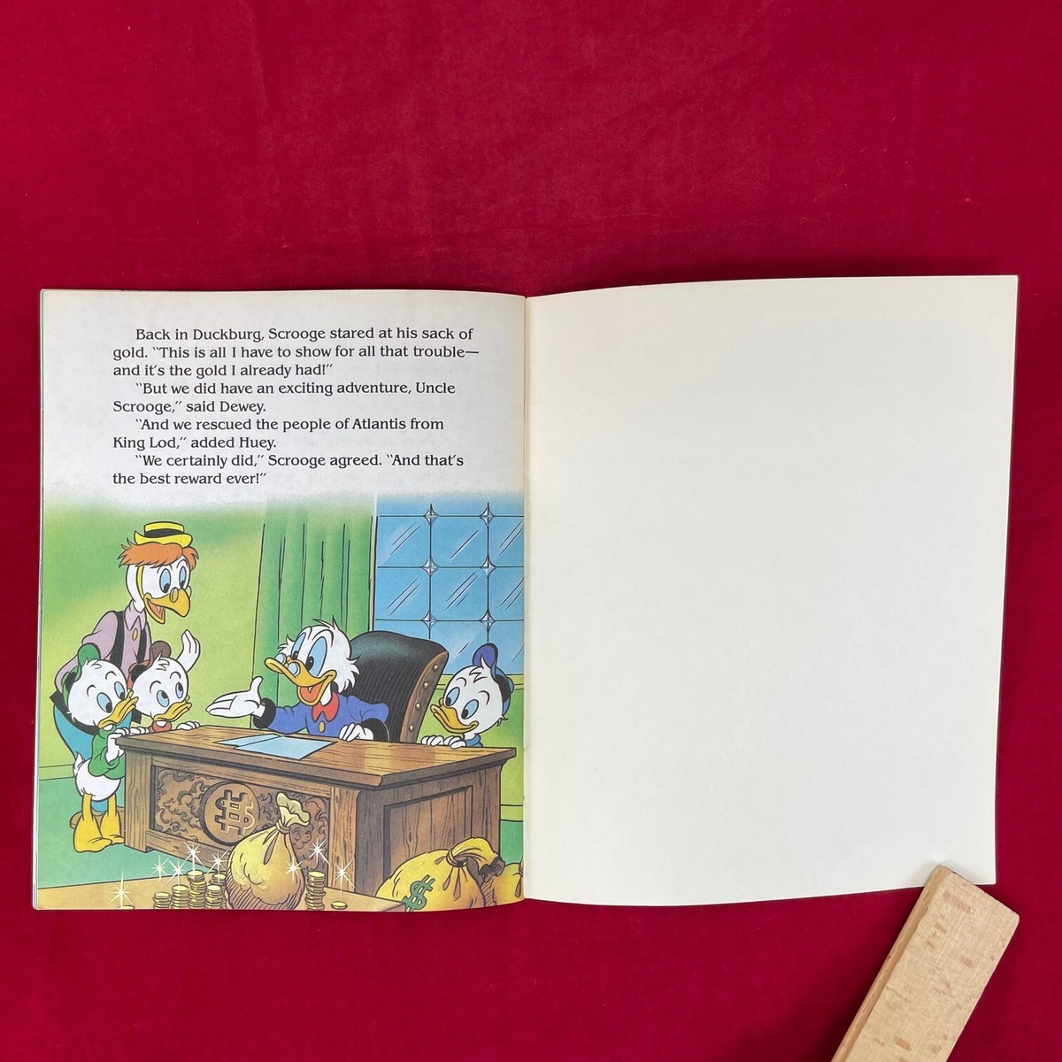 洋書 DuckTales: The Secret City Under the Sea 📕📖1988 Walt