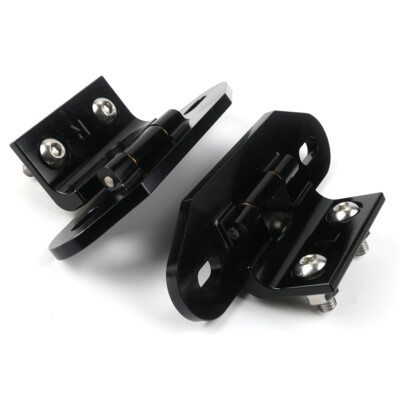 For Camaro Firebird 1982-1992 Billet Aluminum Rear Hatch Hinges Black Pair NEW