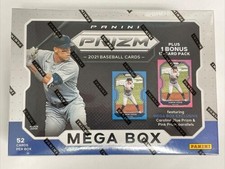 2021 PANINI PRIZM BASEBALL MEGA BOX (CAROLINA BLUE AND PINK PRIZMS!)