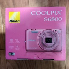 Nikon COOLPIX S6800 Pink Compact Digital Camera 16MP 12x Zoom Wi-Fi Tested