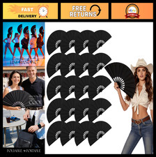 20pcs 13" Folding Hand Fans - Portable Clack Fans for Line Dancing, Parties  Fe