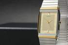 Vintage 1986 Seiko Session 5P31-5000 Two-Tone Rectangle Quartz Mens Watch JAPAN