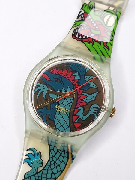 Swatch Green Dragon GG135 - funktioniert - 34mm