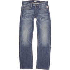 Replay Billstrong  Herren Blau Straight Slim  Jeans W32 L34 (108868)