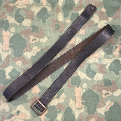 Spanish Mauser M1916 Leather Rifle Sling And Brass Hardware Repaired #A 91