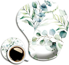 Ergonomic Mouse Pad with Wrist Support and Coaster,Mouse Pads with Non-Slip PU B