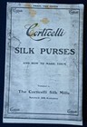 Antique Vtg Copy Corticelli Beaded Silk Purses Bags Instruction Pattern Book