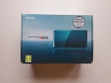 Nintendo 3DS Aqua Blue • Complete with Box, Manuals, Base, Charger, Nibs