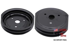 Swp Short Water Pump Crankshaft Pulley Double-groove Compatible For Chevy Sbc