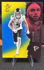 Topps 2025 Signature Class Round Pick 8 Drake London Rookie #62 Falcons Card. rookie card picture