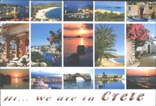 Crete Greece Multi-View Postcard 2009 Posted Drossos Editions Scenic Views